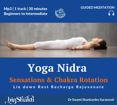 Yoga Nidra with awareness of sensations and chakra rotation